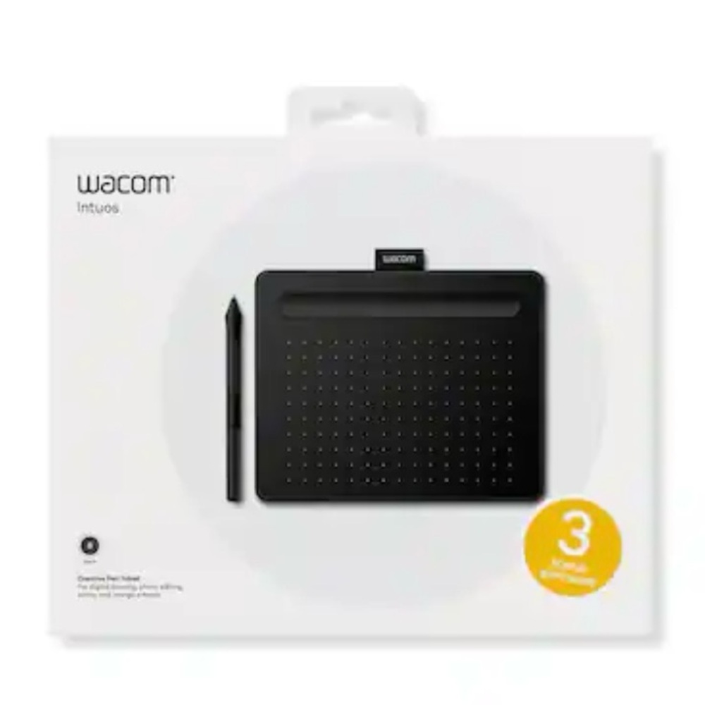 Wacom - Intuos Graphic Drawing Tablet with Software Included - Black